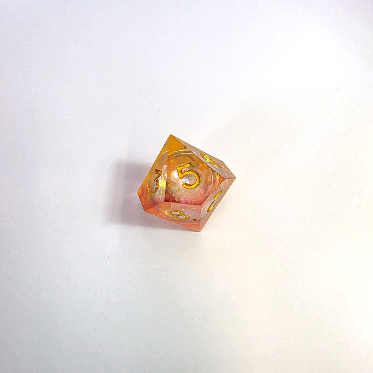 Sun Dance Liquid Core Resin Dice Set