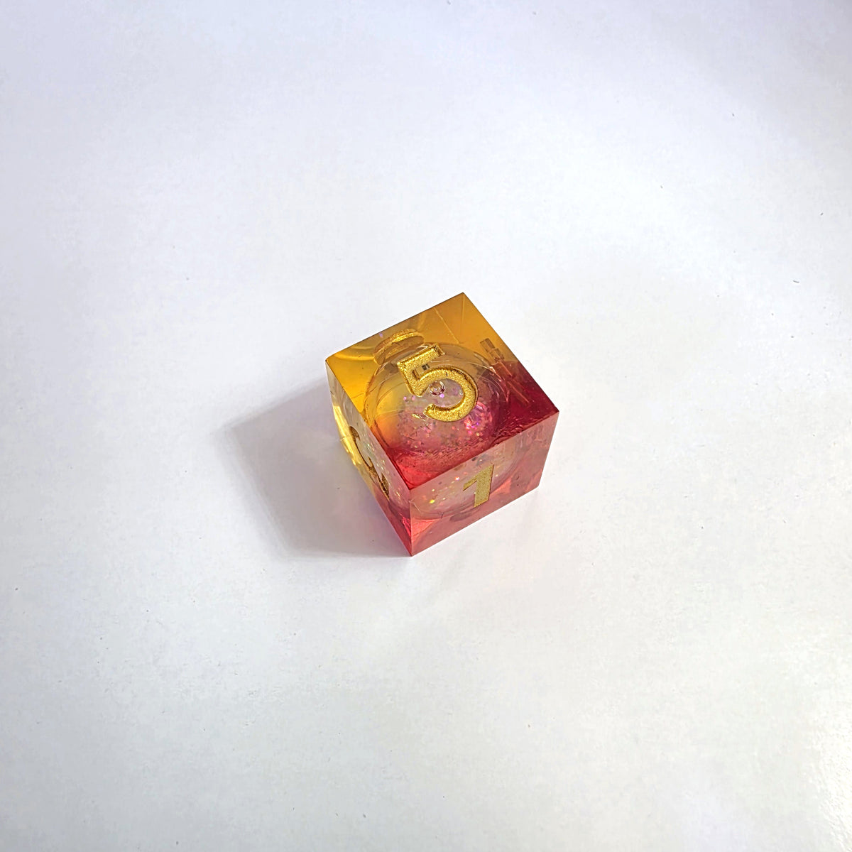 Sun Dance Liquid Core Resin Dice Set