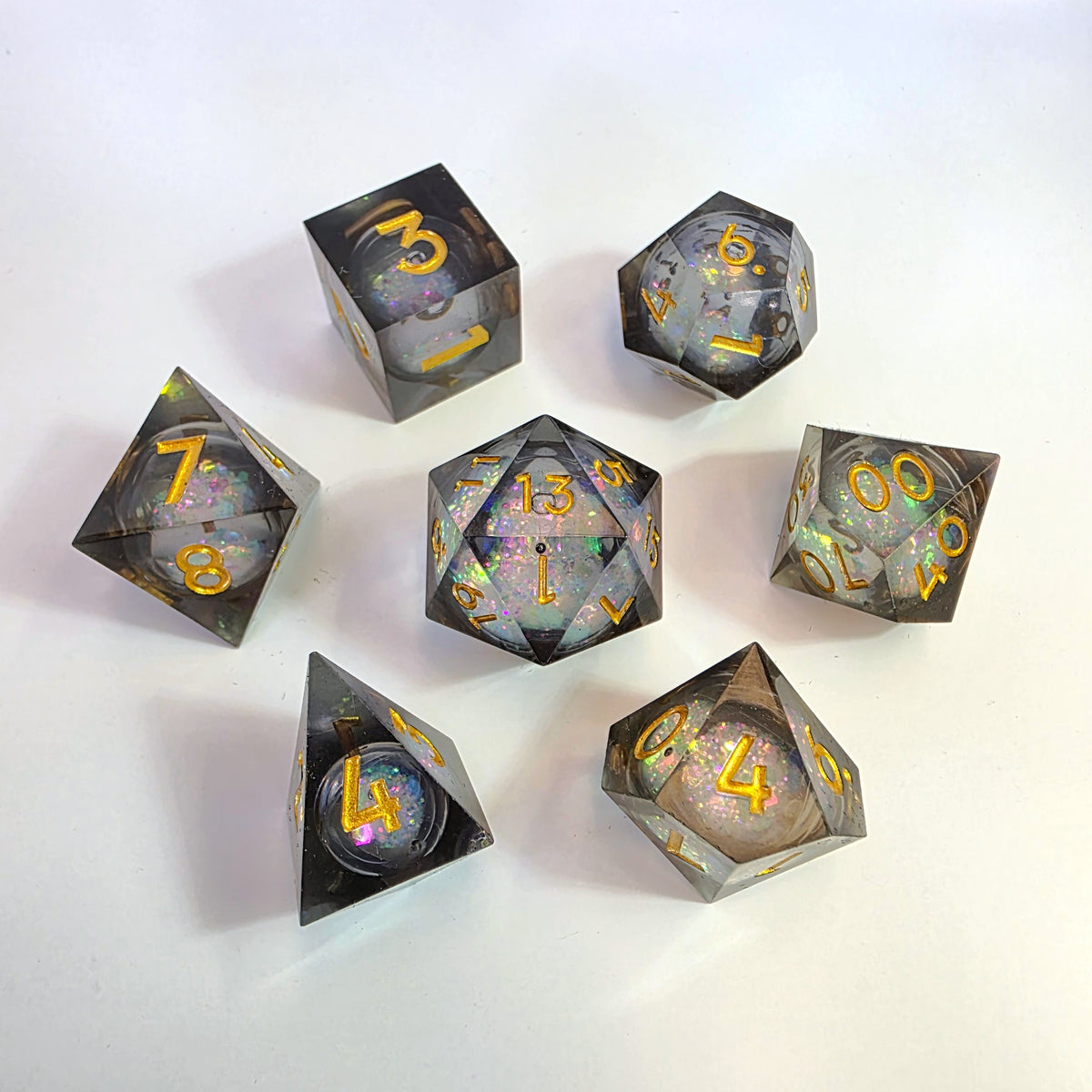 Voidlight Liquid Core Resin Dice Set