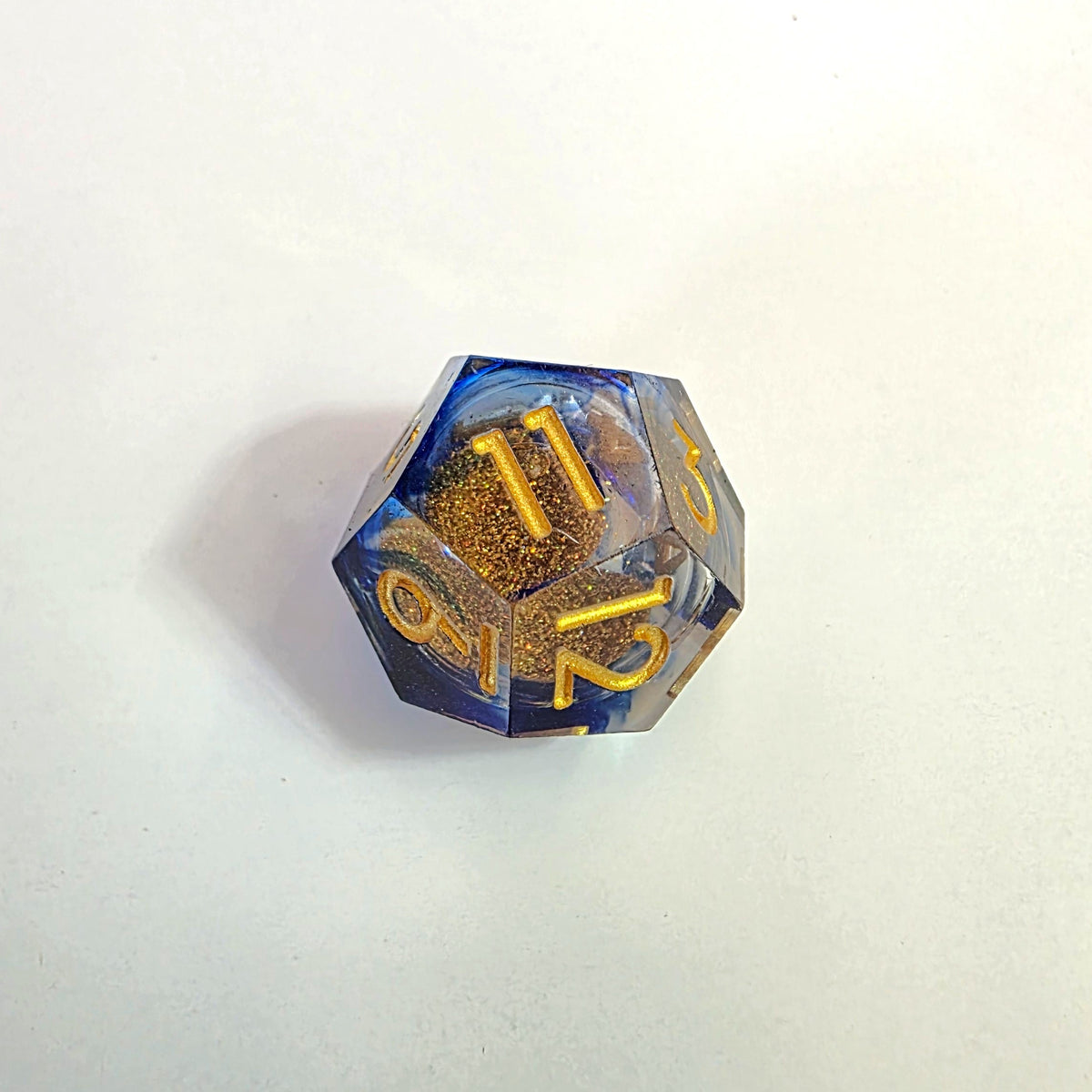 Sandy Beach Liquid Core Resin Dice Set