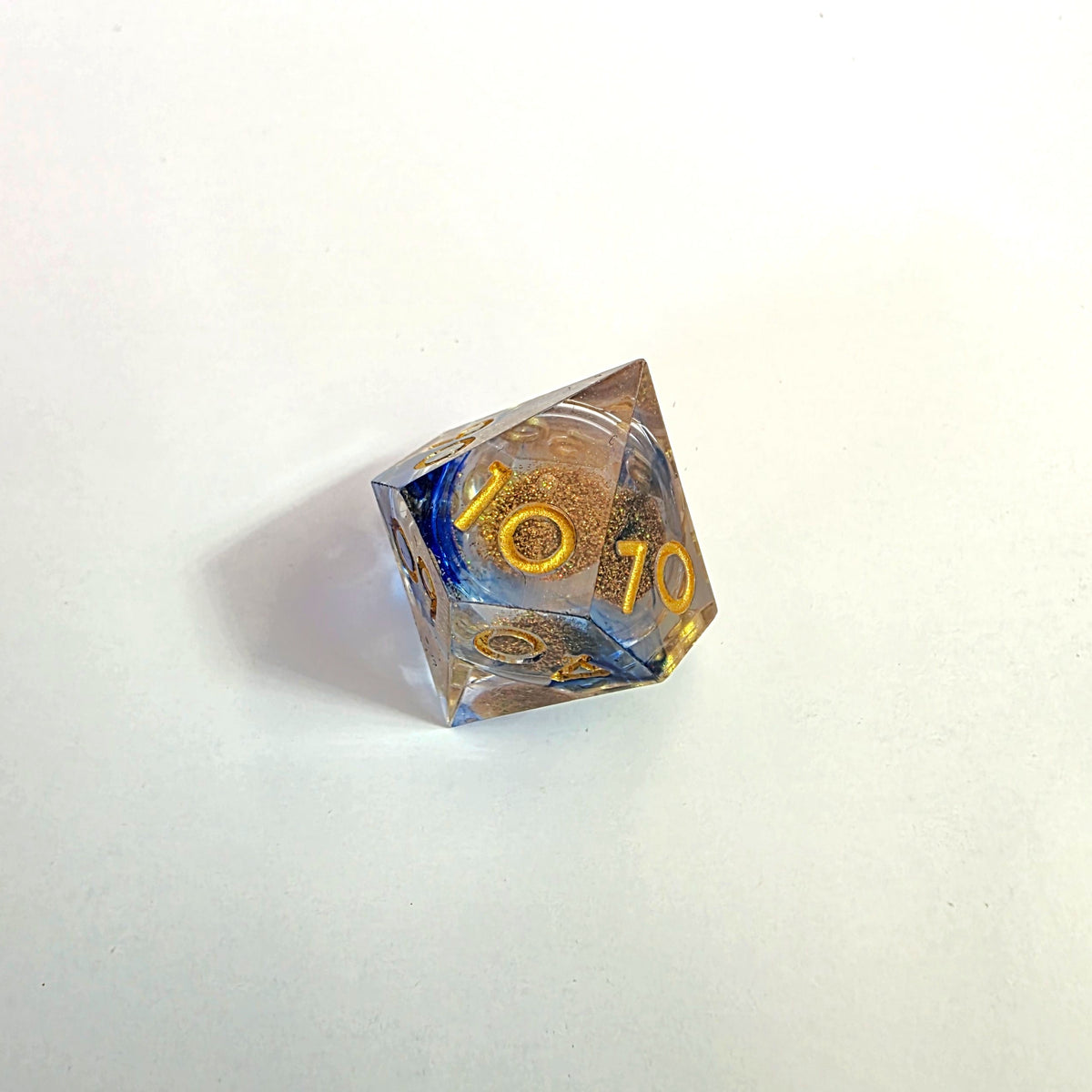 Sandy Beach Liquid Core Resin Dice Set