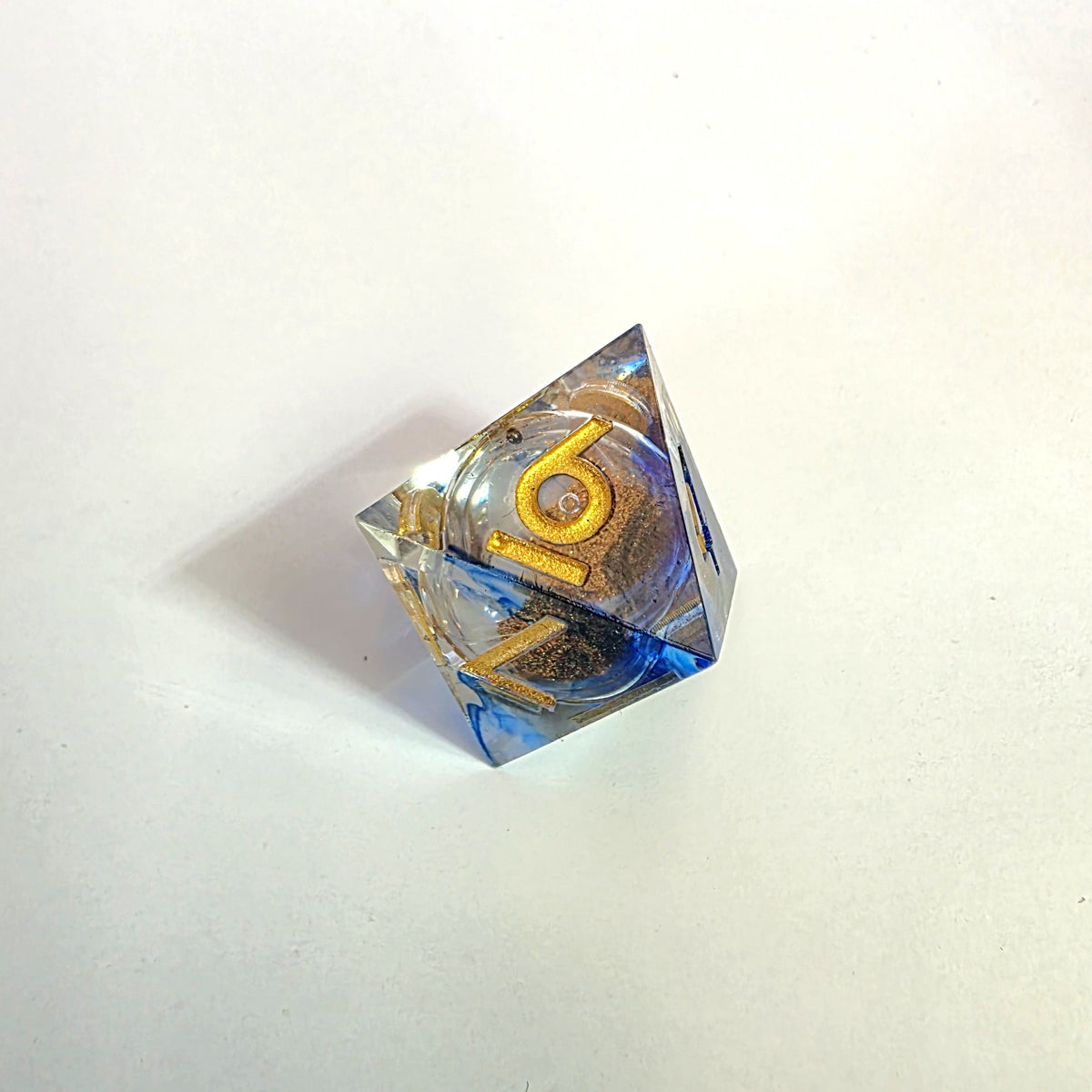Sandy Beach Liquid Core Resin Dice Set