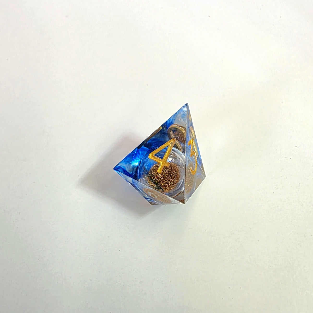 Sandy Beach Liquid Core Resin Dice Set