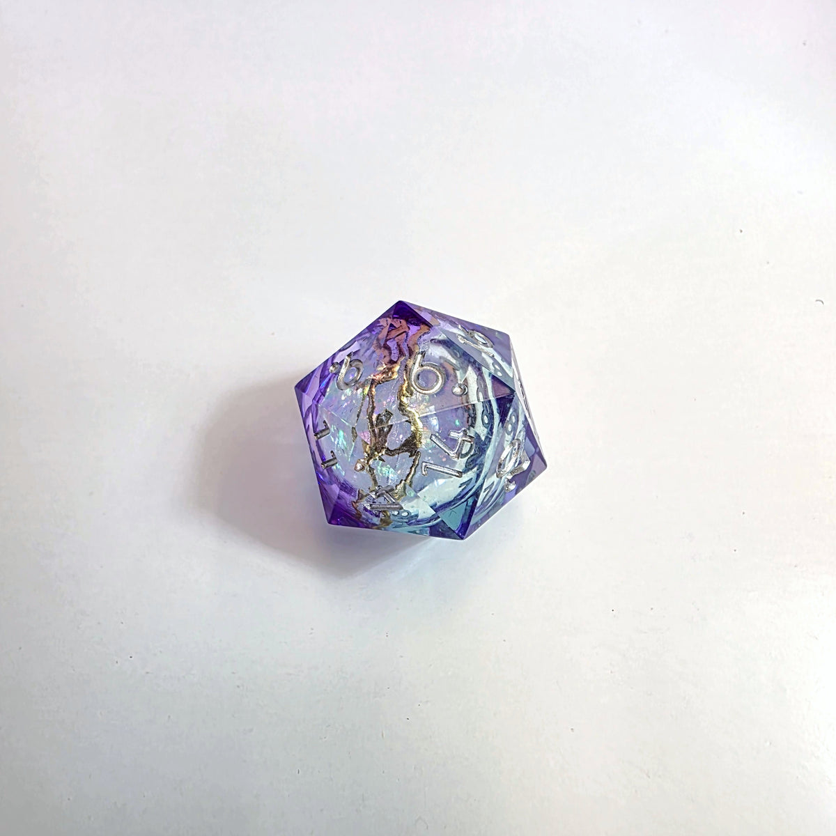 Aurora Clash Liquid Core Resin Dice Set