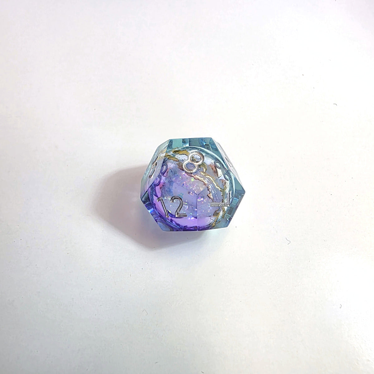 Aurora Clash Liquid Core Resin Dice Set