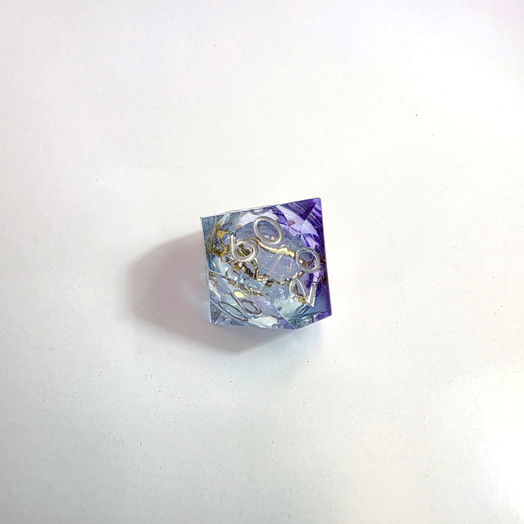 Aurora Clash Liquid Core Resin Dice Set