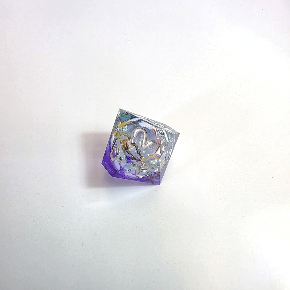 Aurora Clash Liquid Core Resin Dice Set