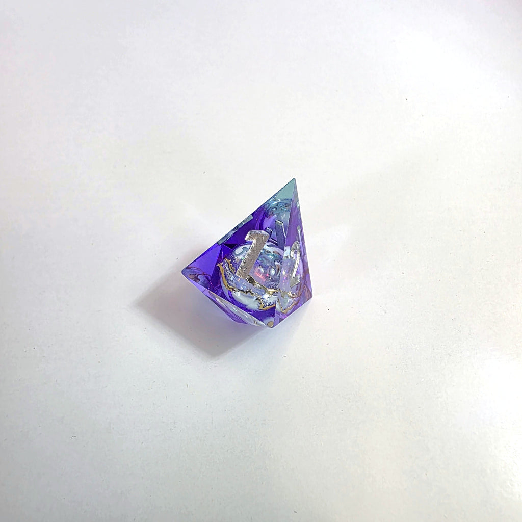 Aurora Clash Liquid Core Resin Dice Set