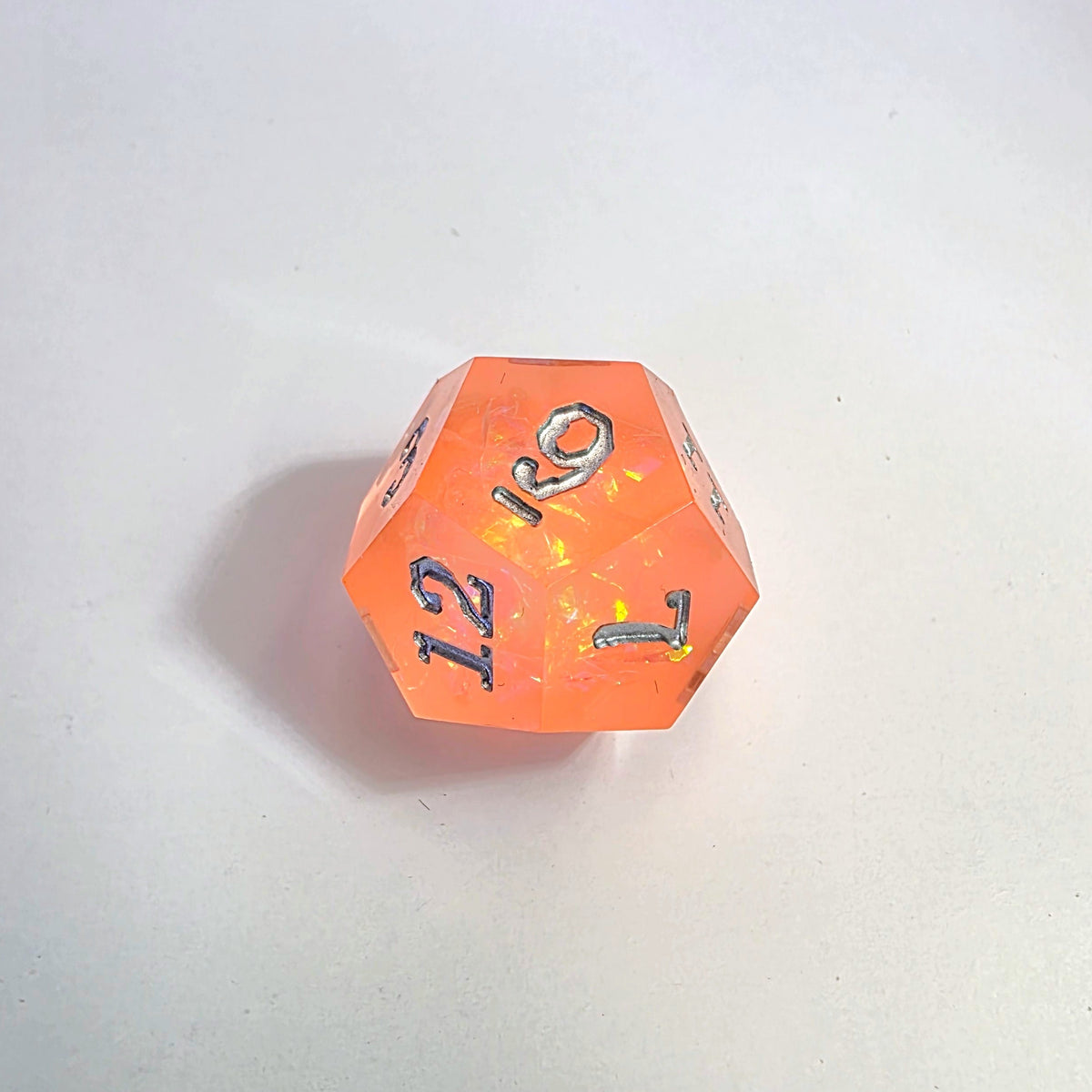 Peachy Dream Sharp Edge Resin Dice Set
