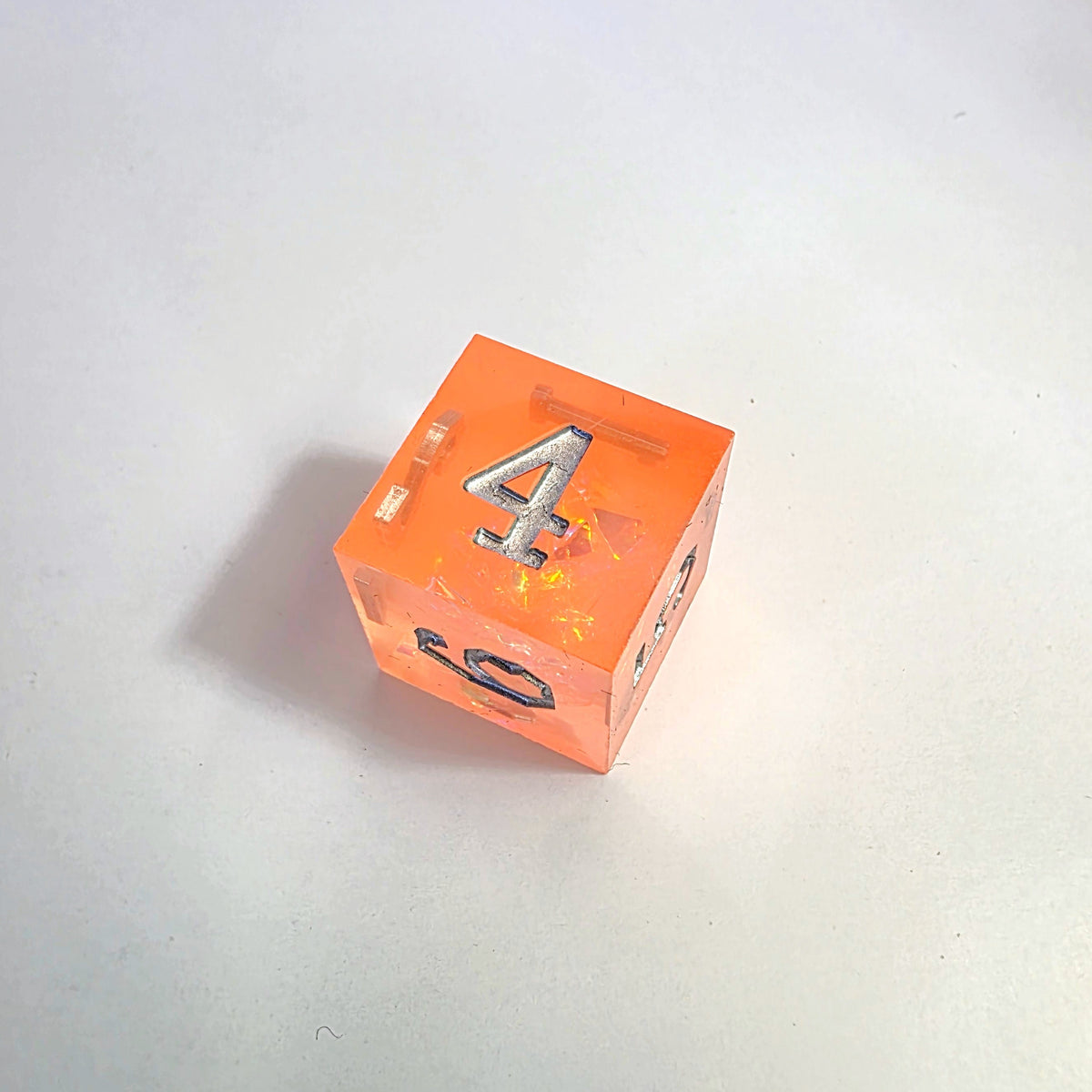 Peachy Dream Sharp Edge Resin Dice Set