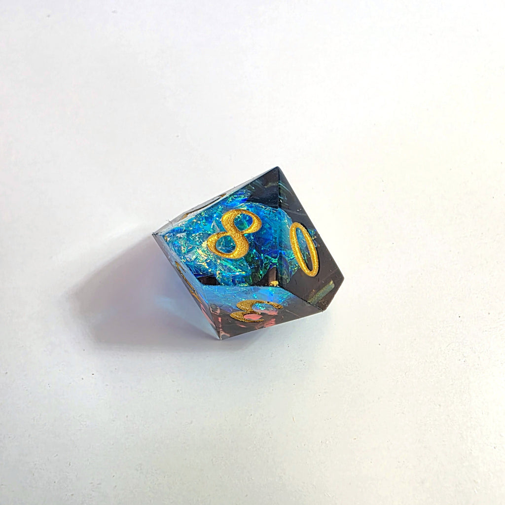 Muddied Waters Sharp Edge Resin Dice Set