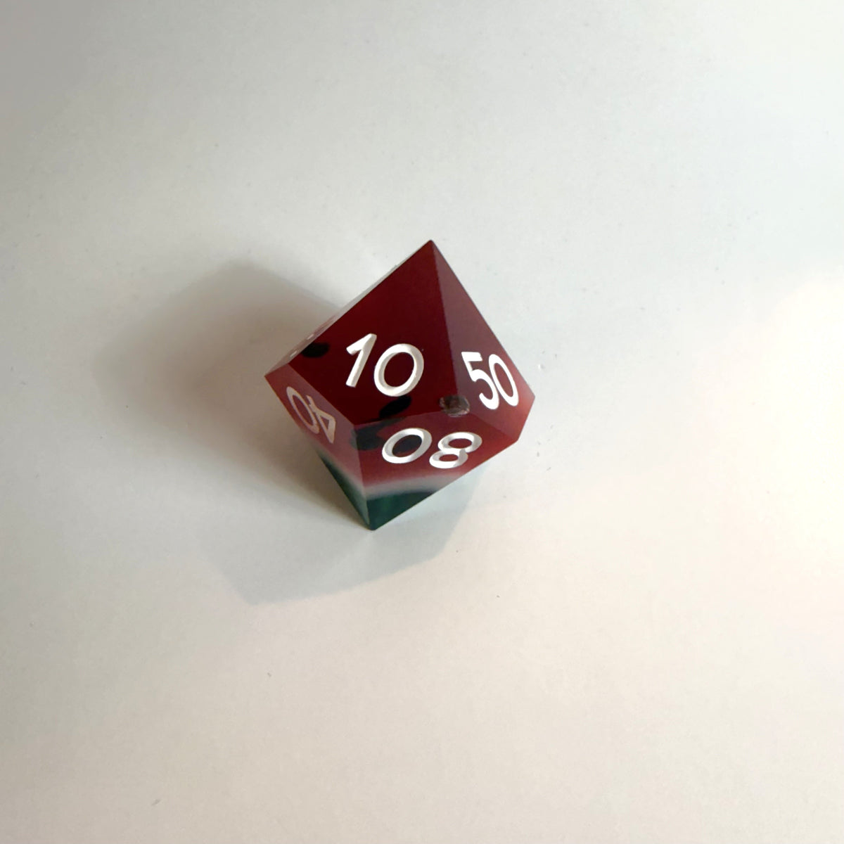 Watermelon Resin Sharp Edge Resin Dice Set