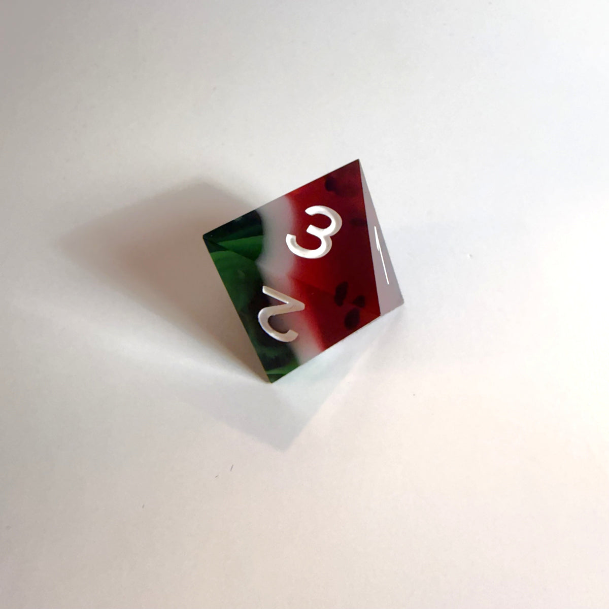 Watermelon Resin Sharp Edge Resin Dice Set