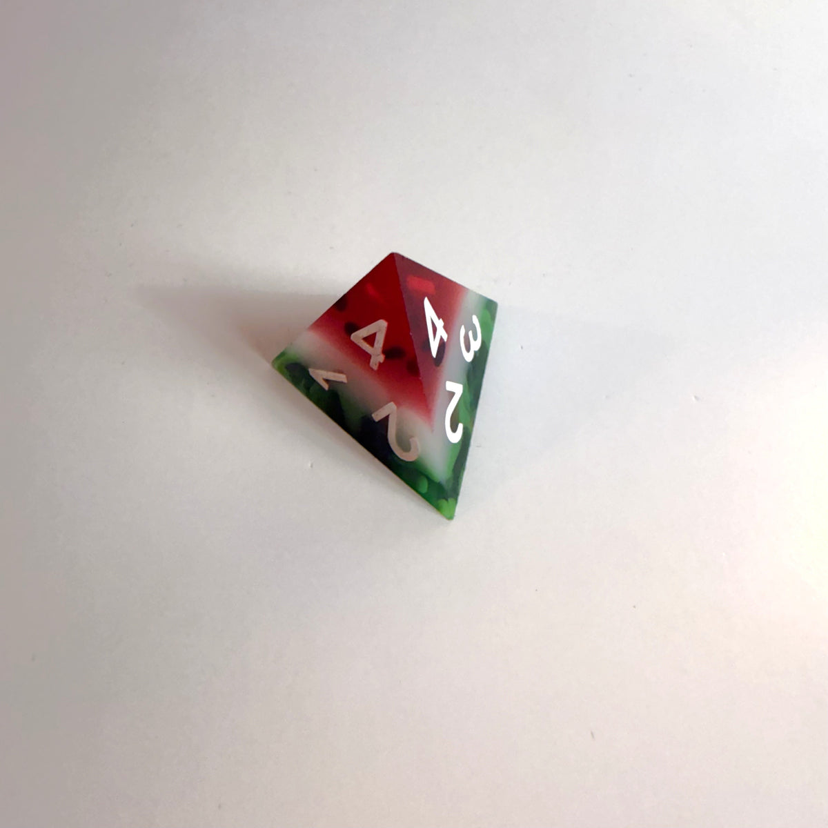 Watermelon Resin Sharp Edge Resin Dice Set