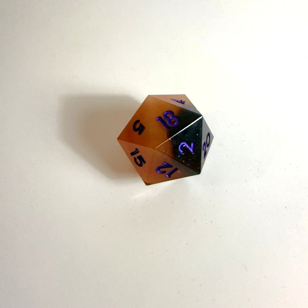 Umbral Blaze Sharp Edge Resin Dice Set