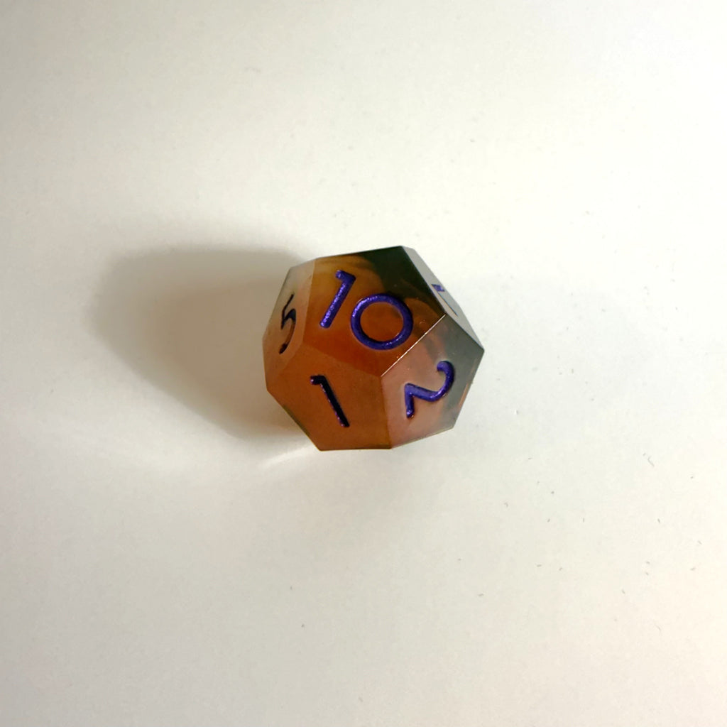 Umbral Blaze Sharp Edge Resin Dice Set
