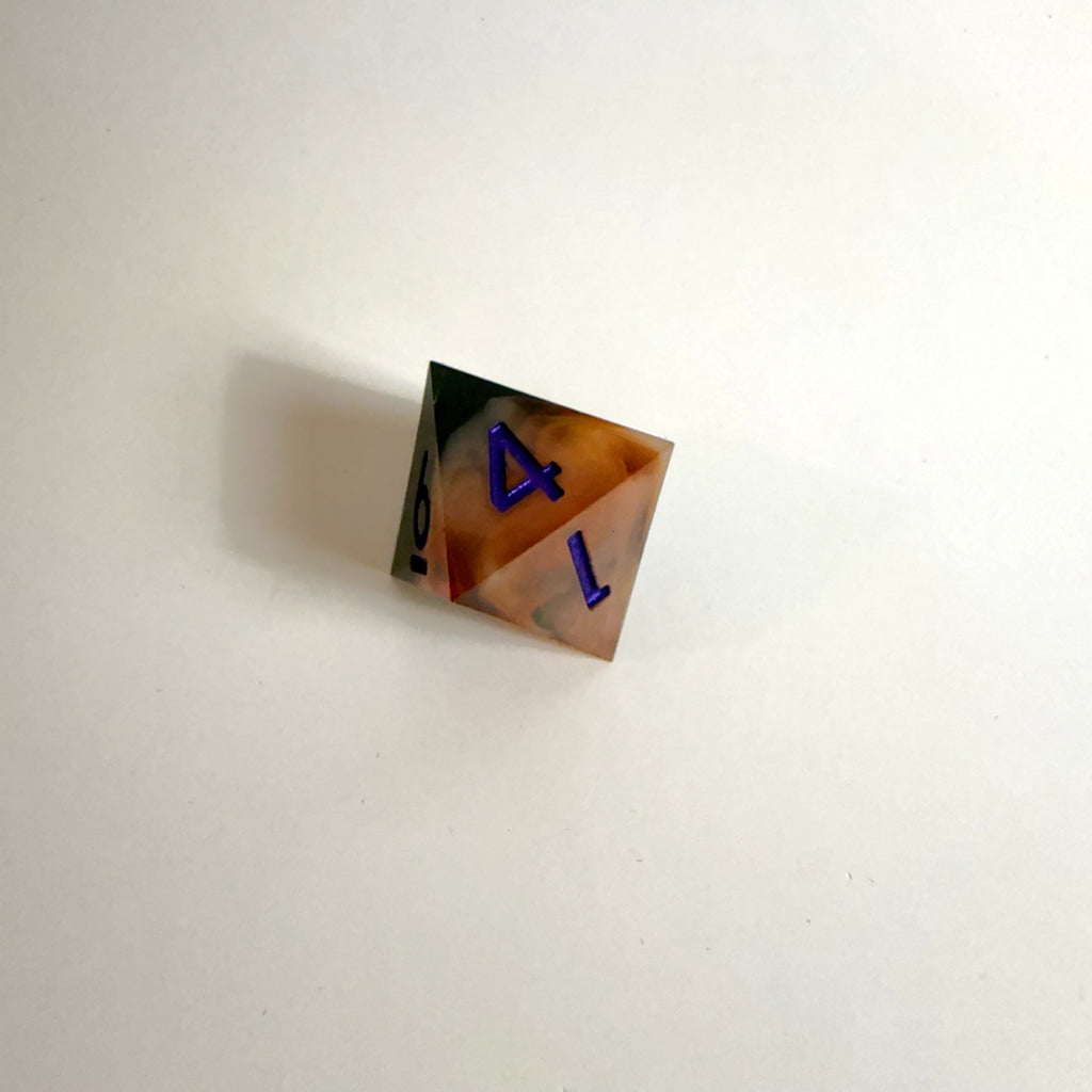 Umbral Blaze Sharp Edge Resin Dice Set