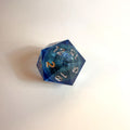 Light Blue Chonk Resin D20
