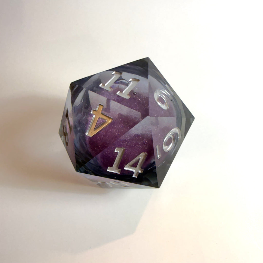 Purple Nightshade Giant Resin D20