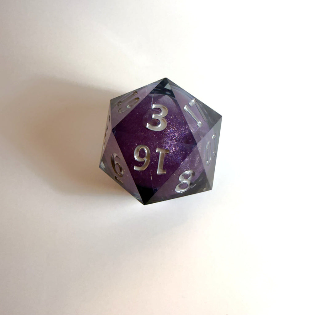 Purple Nightshade Giant Resin D20