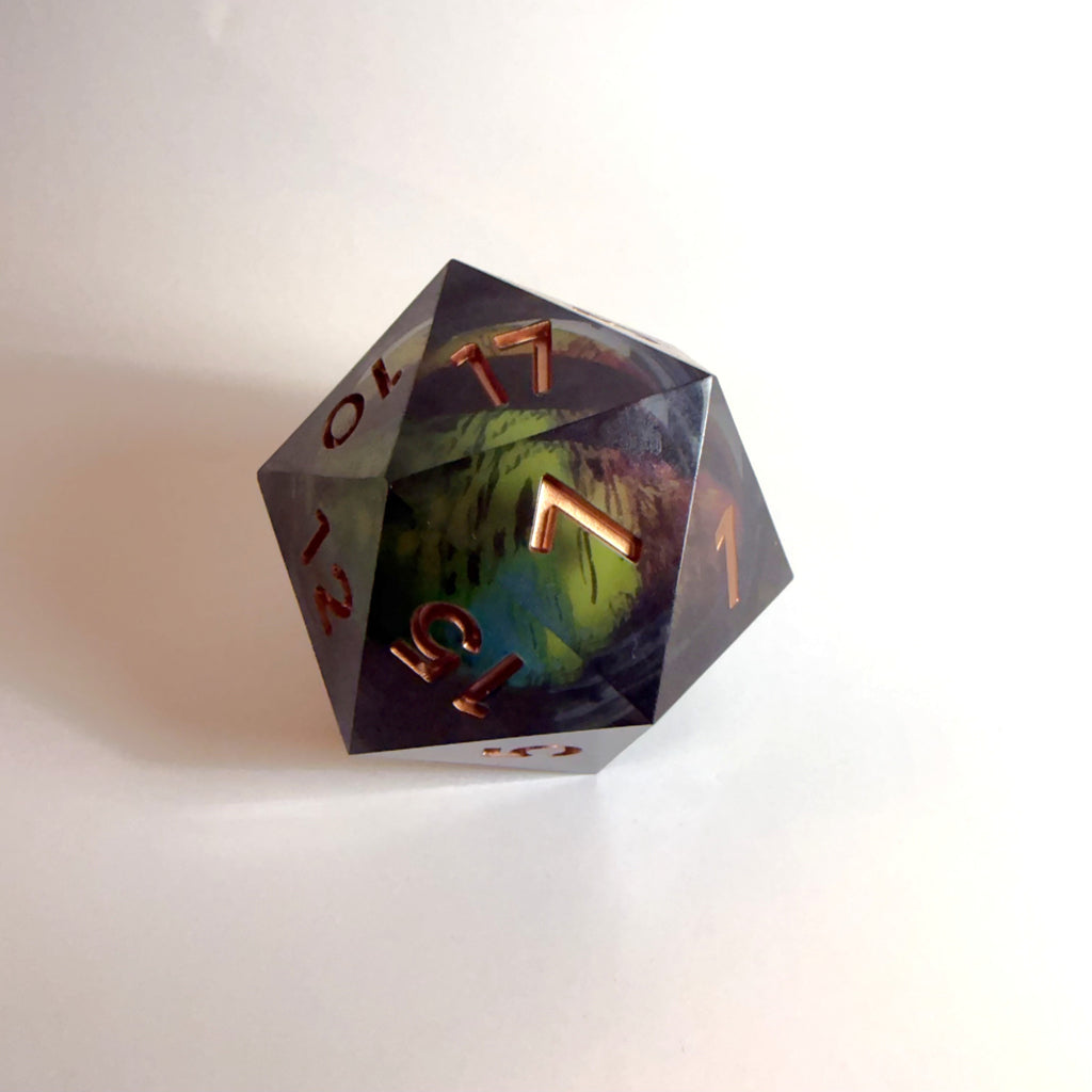Colourful Eye Giant Resin D20