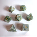 New Age Jade Gemstone Dice Set