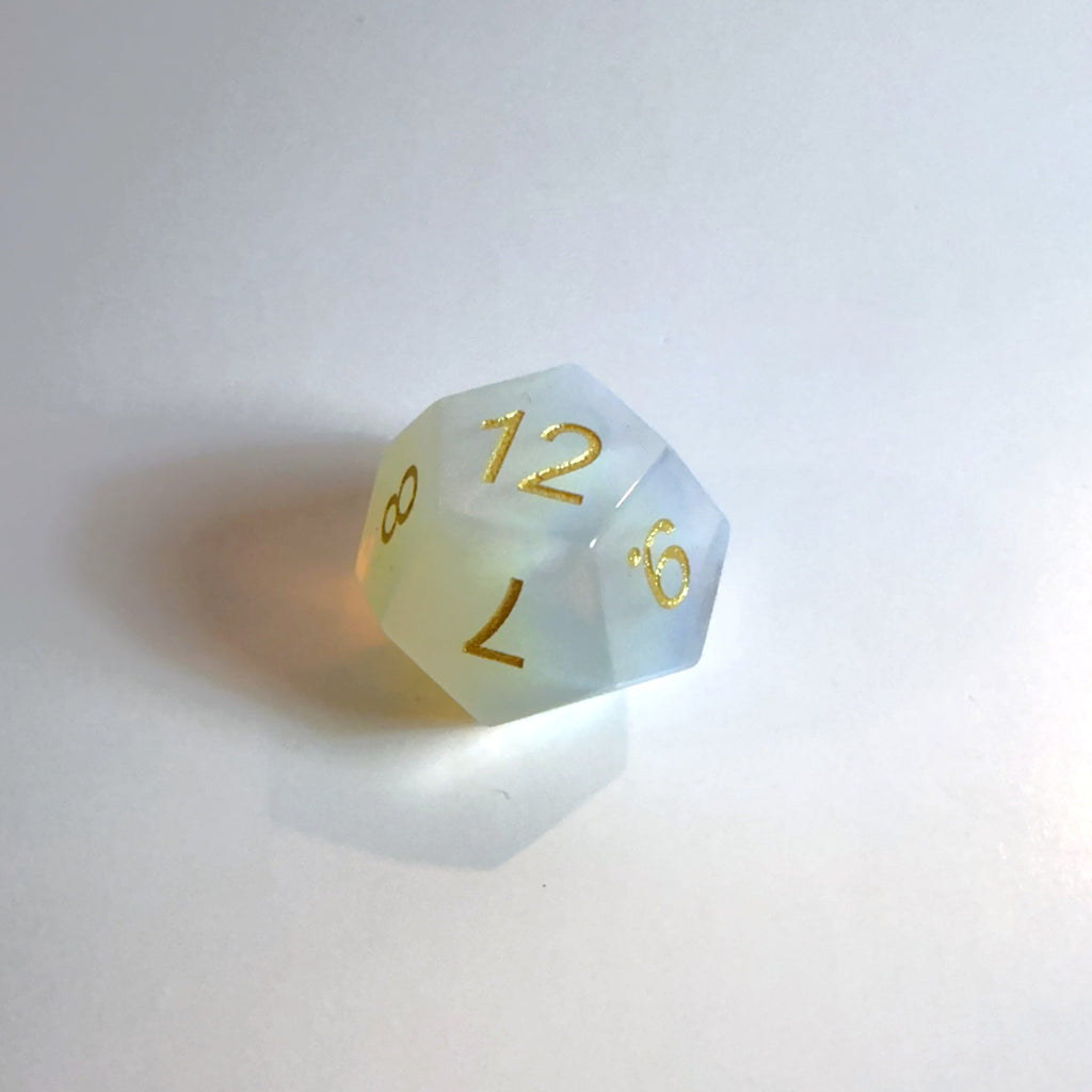 Opalite Gemstone Dice Set