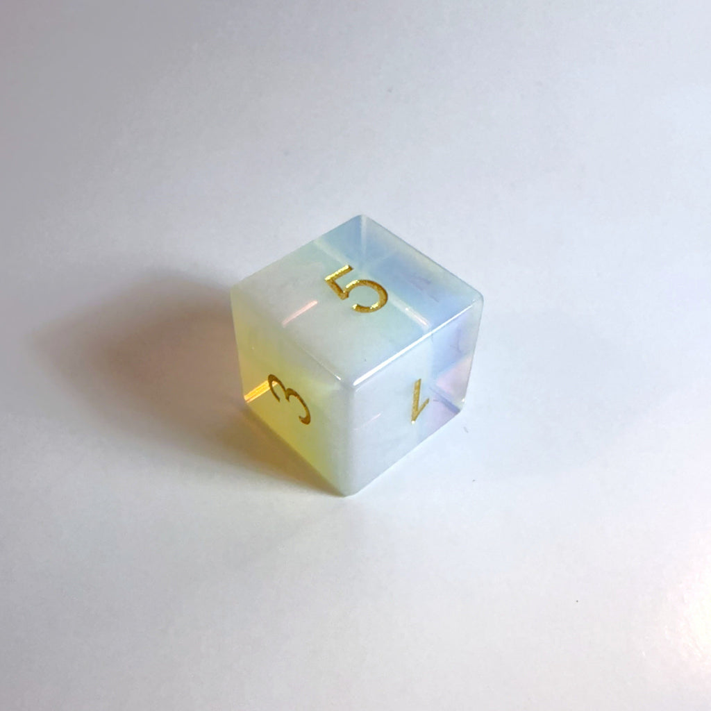 Opalite Gemstone Dice Set