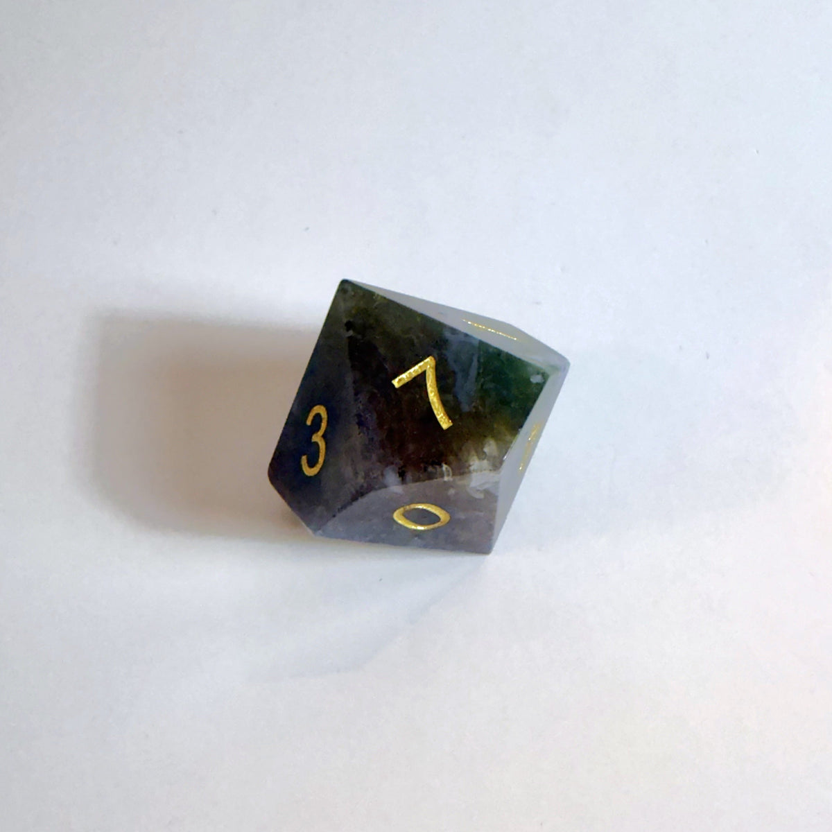 Indian Agate Gemstone Dice Set