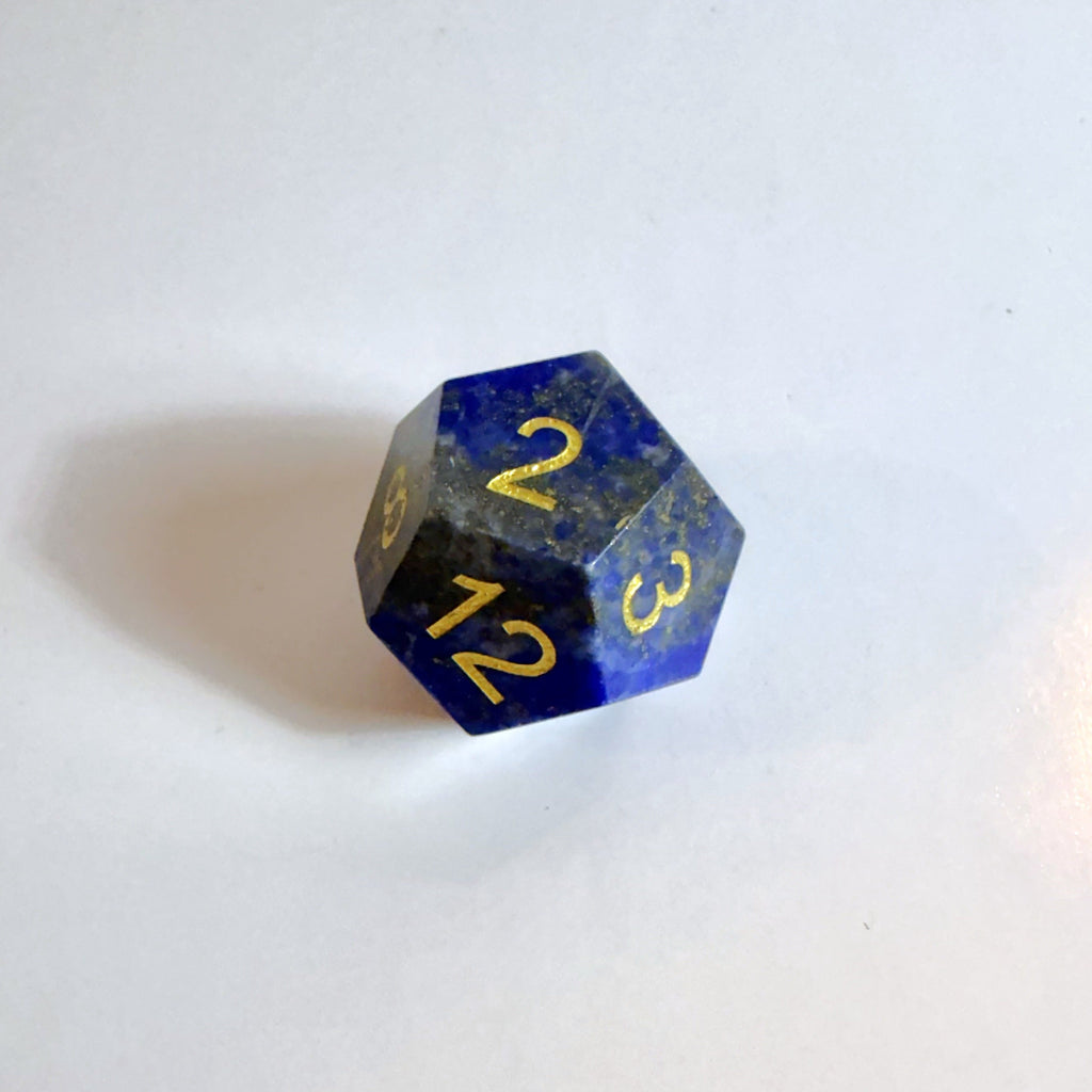 Lapis Lazuli Gemstone Dice Set