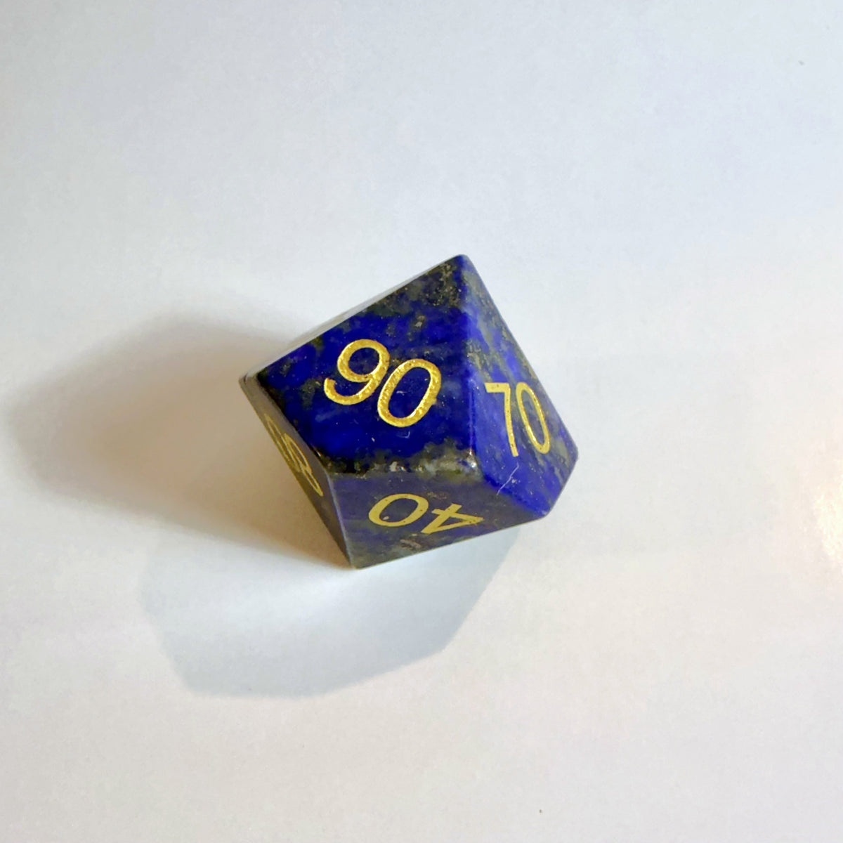Lapis Lazuli Gemstone Dice Set