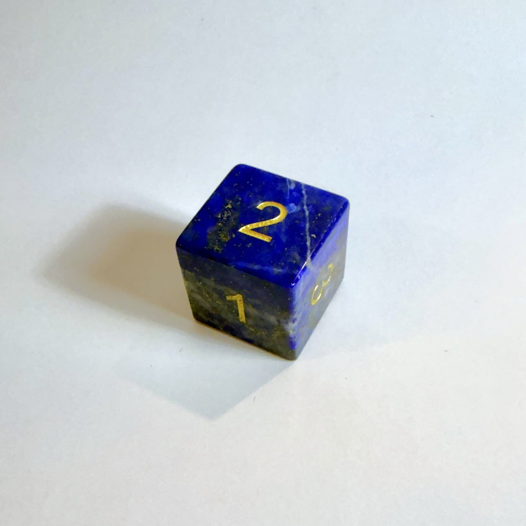 Lapis Lazuli Gemstone Dice Set