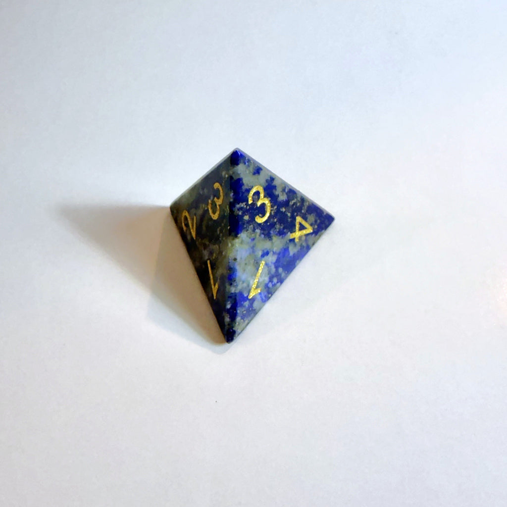 Lapis Lazuli Gemstone Dice Set