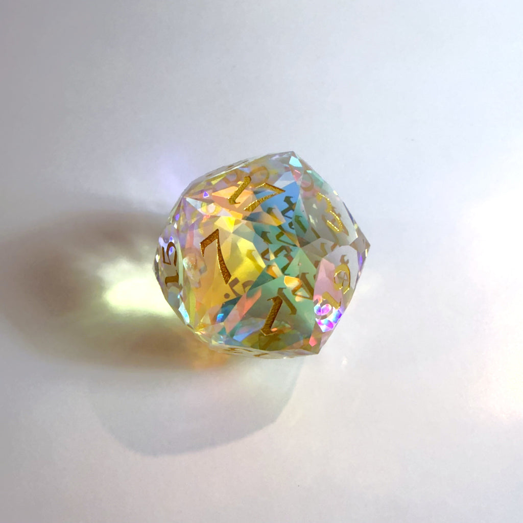 Clear Chonk Glass D20