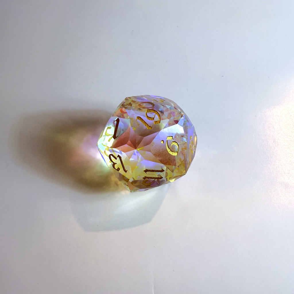 Clear Chonk Glass D20