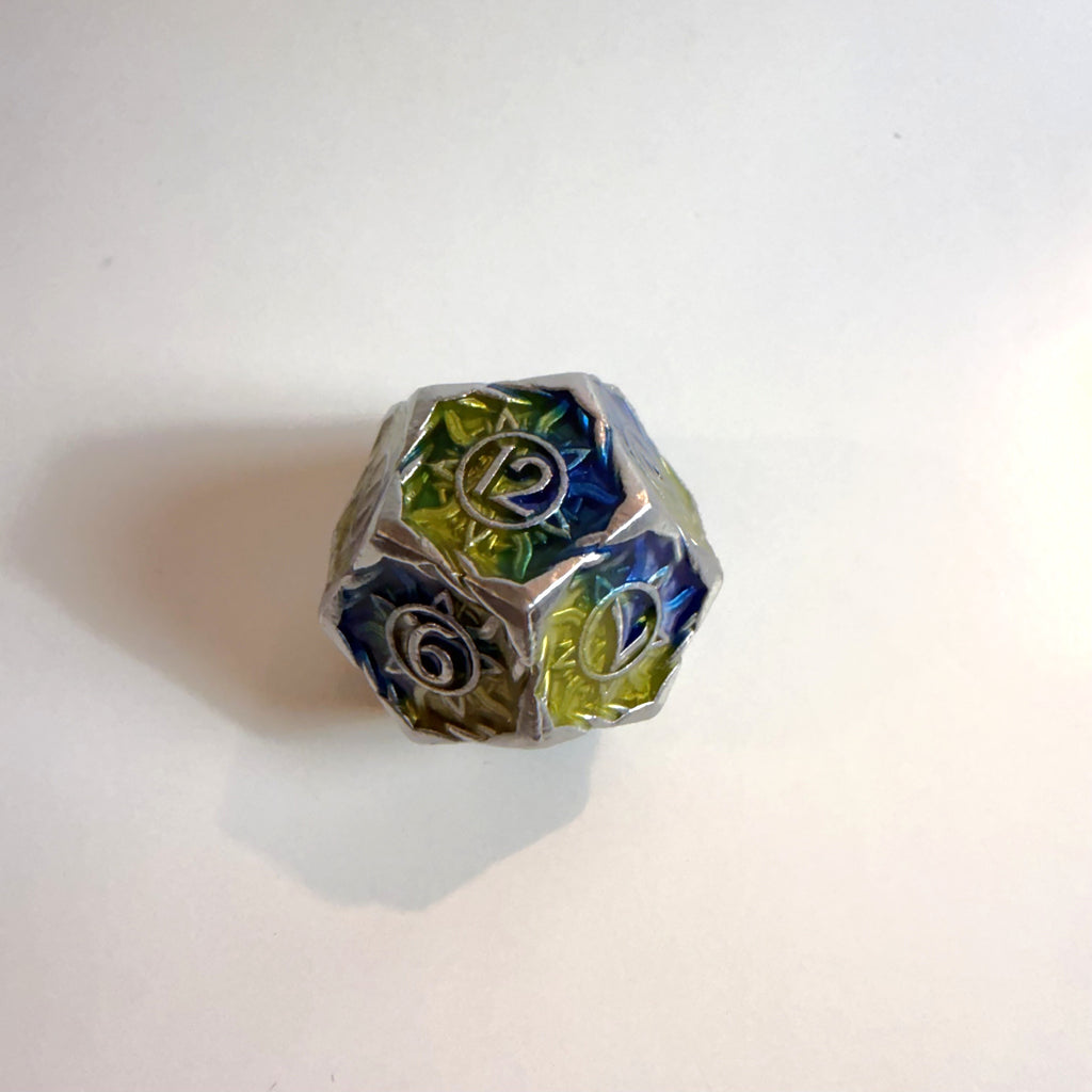 Sky Blessed Oath Solid Metal Dice Set