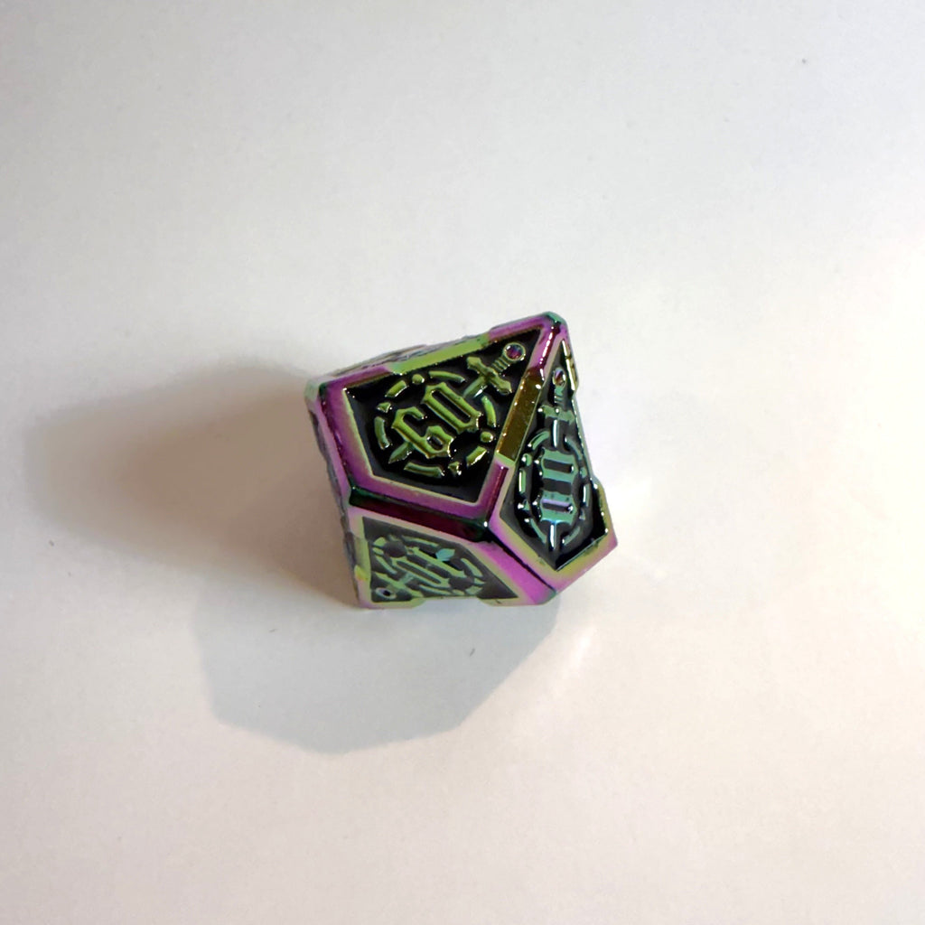 Chaotic Ritual Solid Metal Dice Set