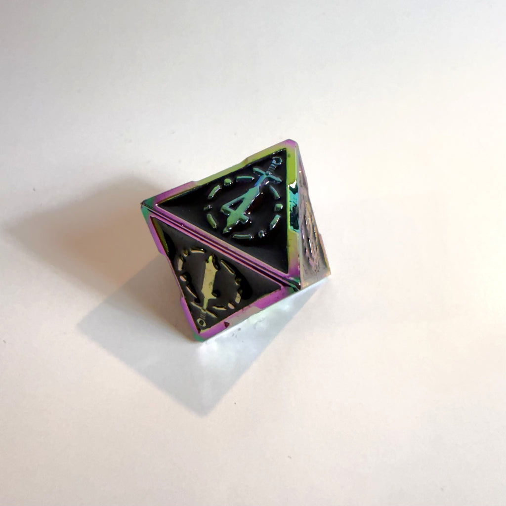 Chaotic Ritual Solid Metal Dice Set