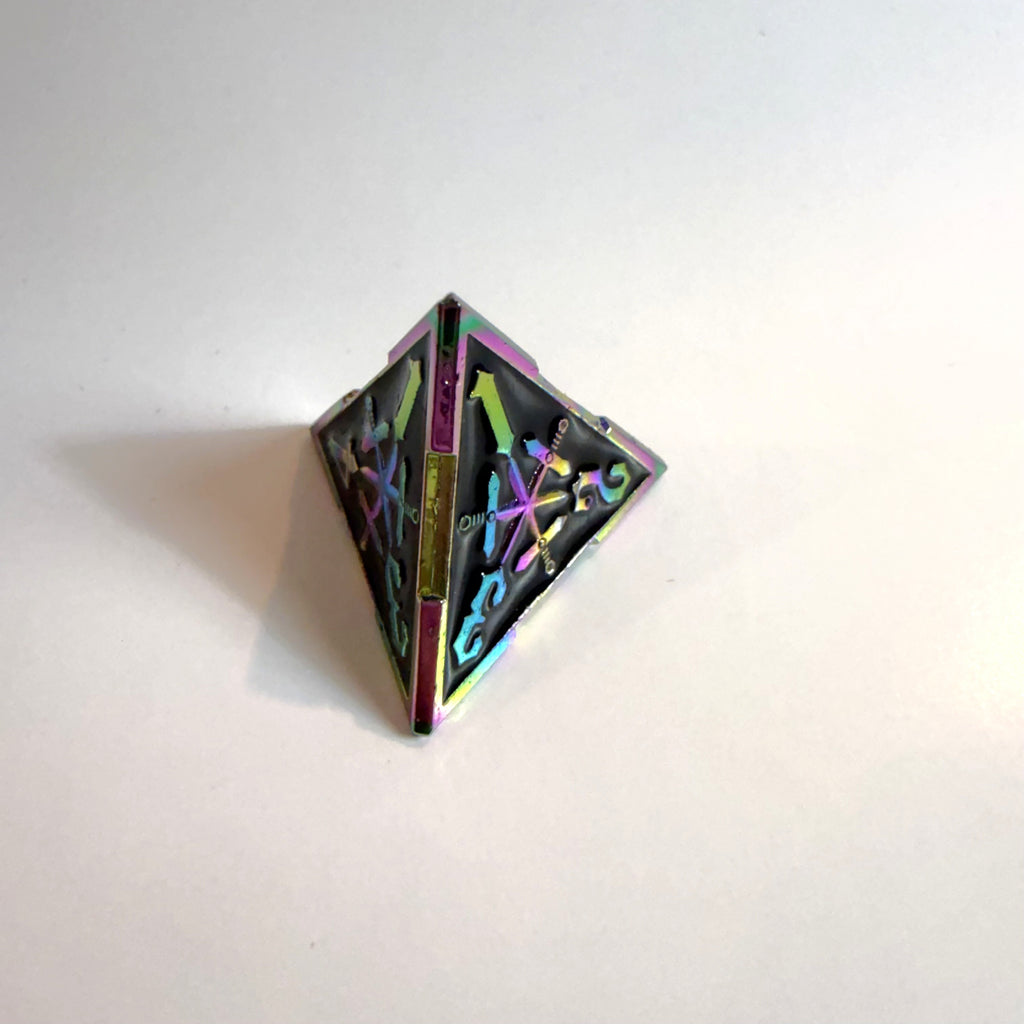 Chaotic Ritual Solid Metal Dice Set