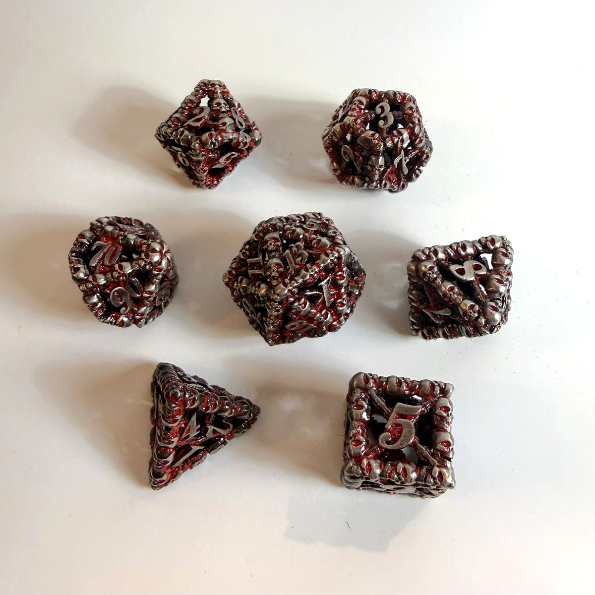 Bloodforged Cell Hollow Metal Dice Set