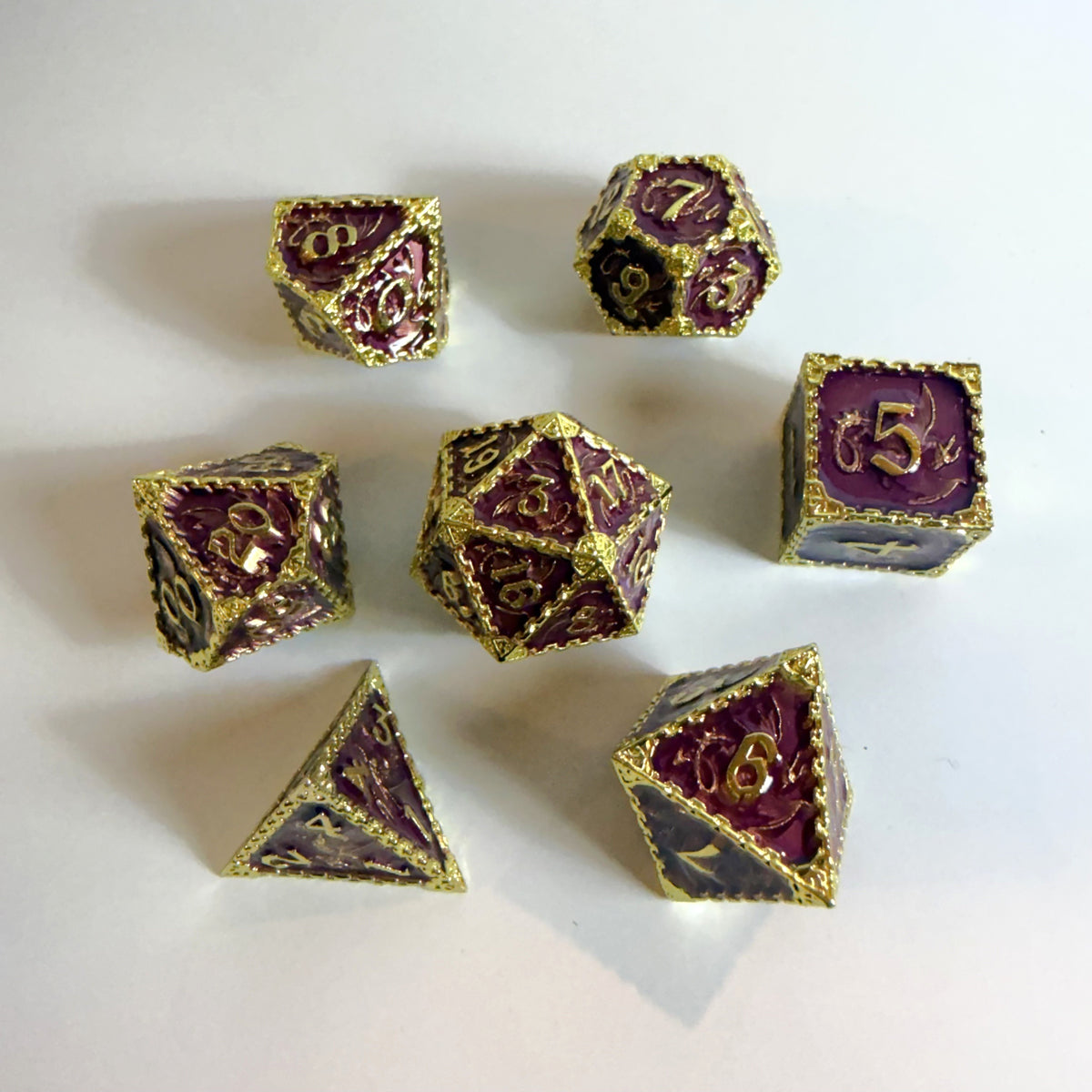 Lord’s Sigil Solid Metal Dice Set
