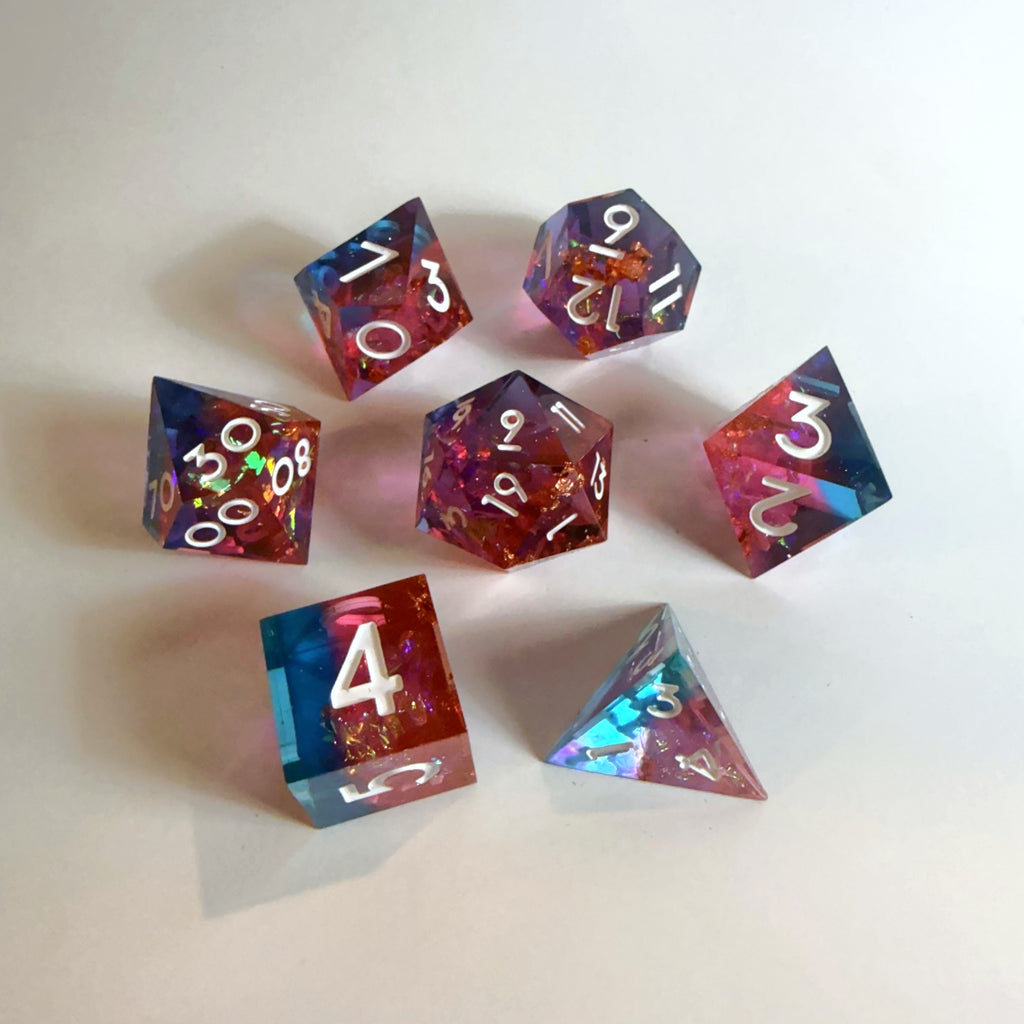 Feyburst Sharp Edge Resin Dice Set
