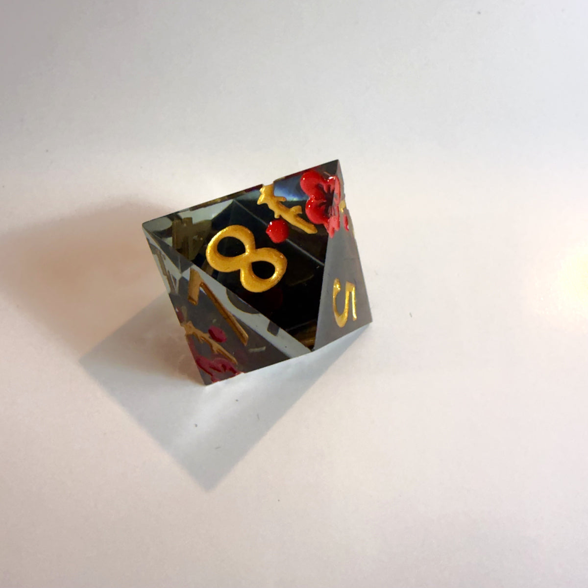 Shadow Blossom Sharp Edge Resin Dice Set