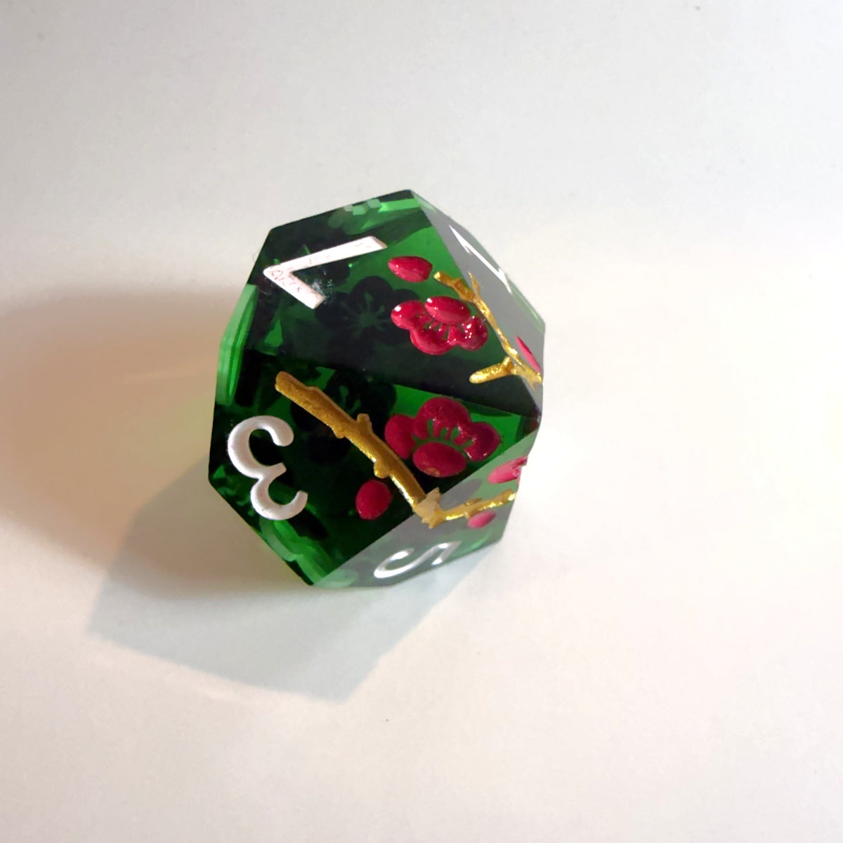 Spirit Blossom Sharp Edge Resin Dice Set