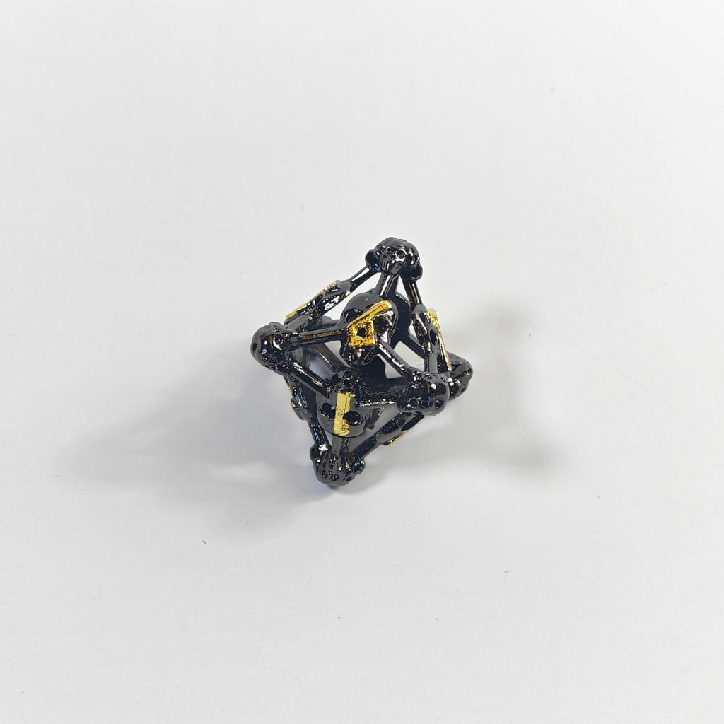 Death Bone Hollow Metal Dice Set