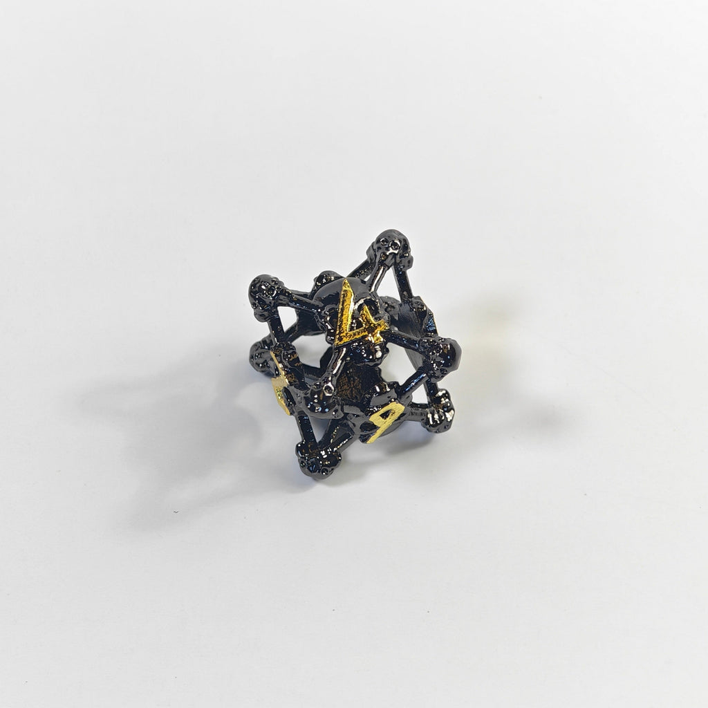 Death Bone Hollow Metal Dice Set