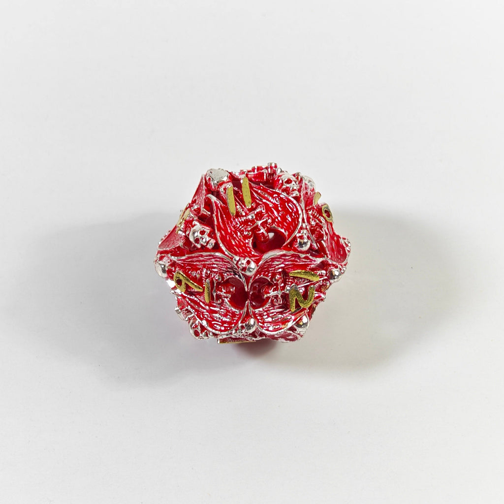 Dragon's Skull Hoard Hollow Metal Dice Set