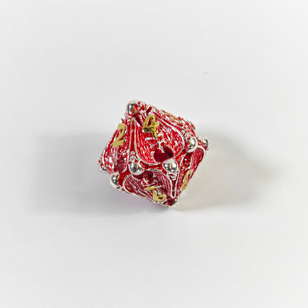 Dragon's Skull Hoard Hollow Metal Dice Set