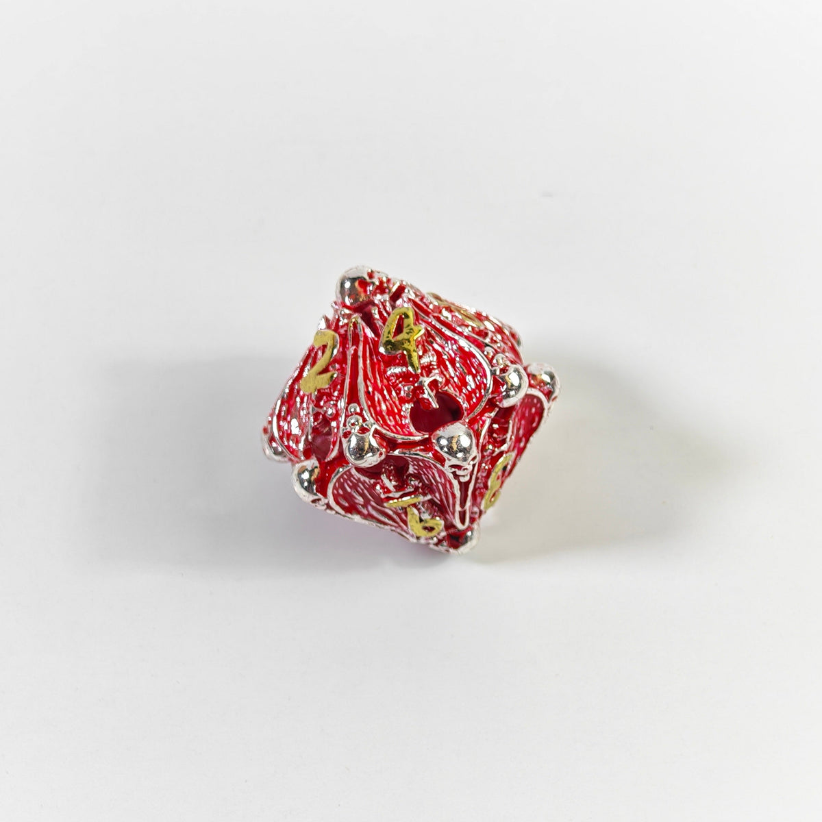 Dragon's Skull Hoard Hollow Metal Dice Set