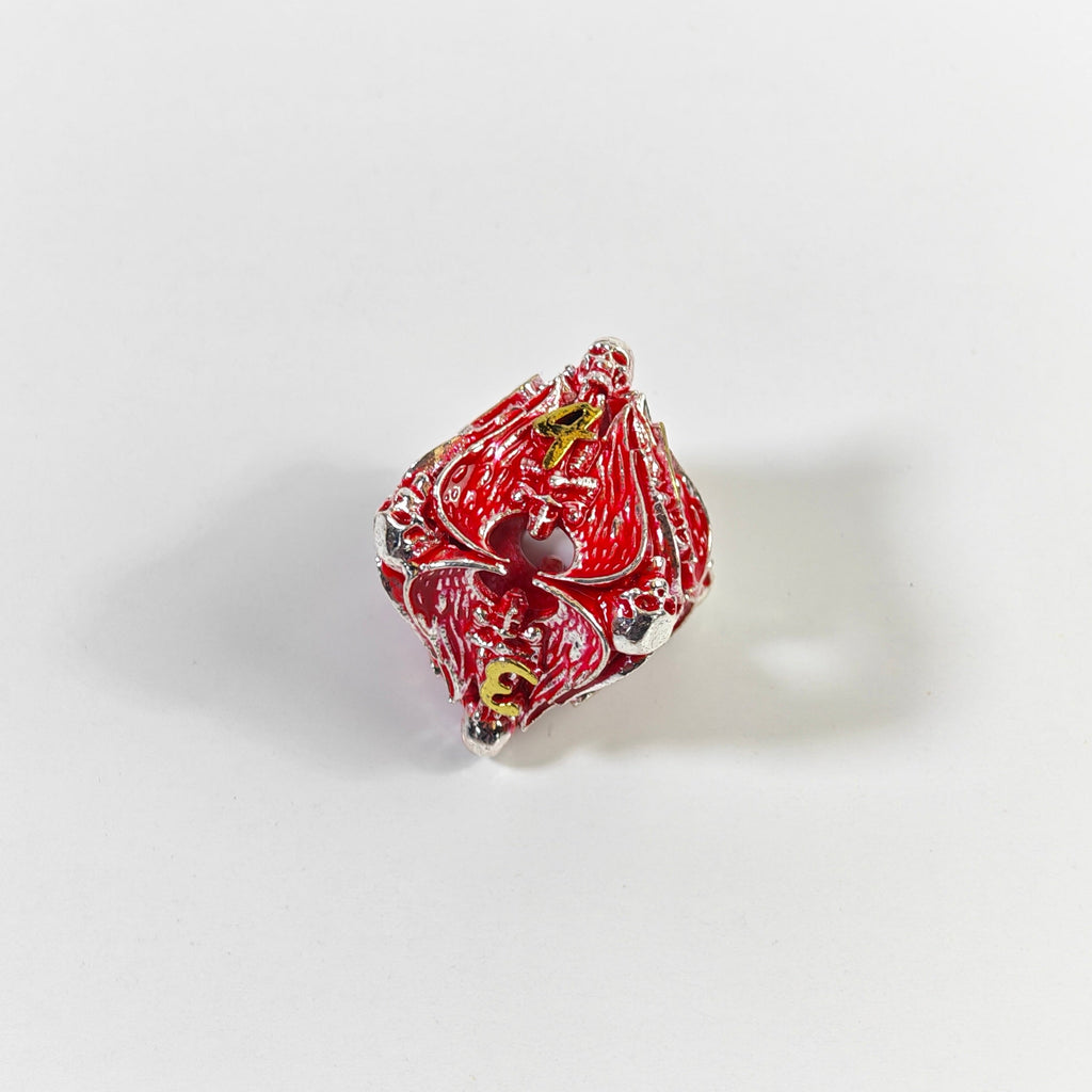 Dragon's Skull Hoard Hollow Metal Dice Set
